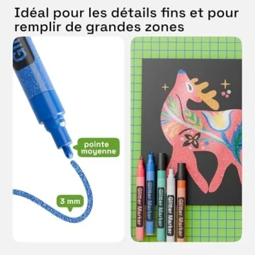 ARTISTRO 12 Glitter Paint Pens for Vibrant Crafting