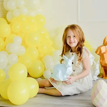 Pastel Yellow Balloons Set 80 Pcs for Celebrations