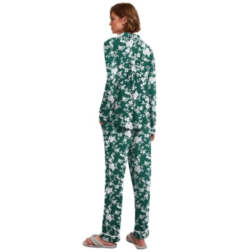 Ekouaer Women's Long Sleeve Pajama Set Soft & Stylish