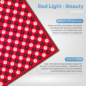 Red Light Therapy Device for Clear Skin and Pain Relief