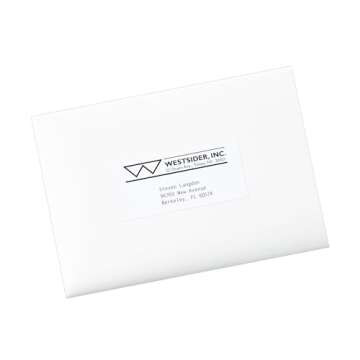 Avery Printable Shipping Labels for Copiers, 2" x 4.25", White, 1,000 Blank Mailing Labels (5352)