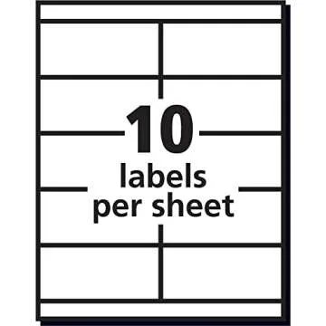 Avery Printable Shipping Labels 2" x 4.25" - 1,000 Pack