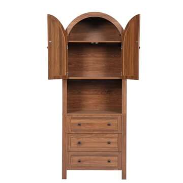 Bifins Arched Storage Cabinet – Versatile Home Organizer