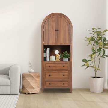 Bifins Arched Storage Cabinet – Versatile Home Organizer