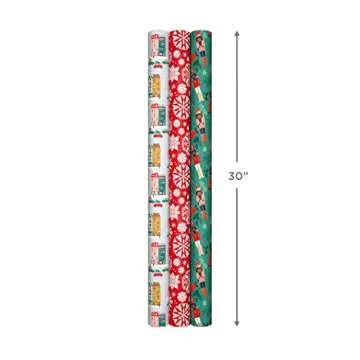 Hallmark Christmas Wrapping Paper: 120 Sq. Ft. Delightful Designs