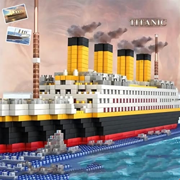 SEASUN Titanic Micro Mini Building Blocks Gift for Ages 14+