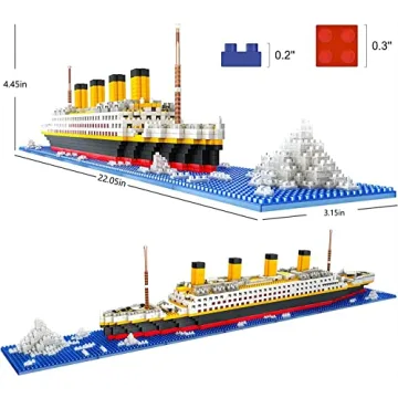 SEASUN Titanic Micro Mini Building Blocks Gift for Ages 14+