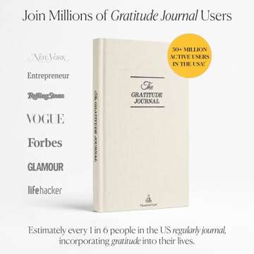 The Original Gratitude Journal 2025 by Thankful Path - 5 Minute Practice with Inspiring Quotes and M...