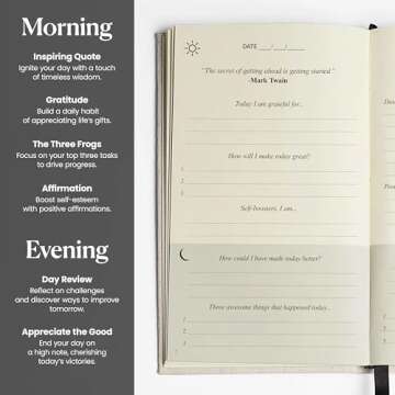 The Original Gratitude Journal 2025 by Thankful Path - 5 Minute Practice with Inspiring Quotes and Mindful Prompts for Affirmation, Reflection & Wellness - Daily Happiness Journal for Women & Men