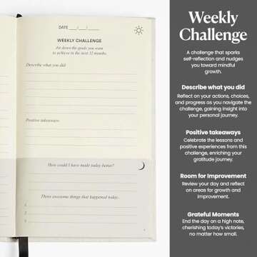 The Original Gratitude Journal 2025 by Thankful Path - 5 Minute Practice with Inspiring Quotes and Mindful Prompts for Affirmation, Reflection & Wellness - Daily Happiness Journal for Women & Men