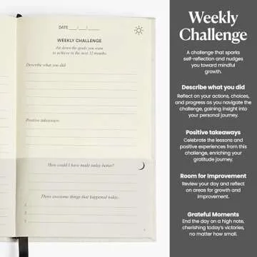 The Original Gratitude Journal 2025 by Thankful Path - 5 Minute Practice with Inspiring Quotes and Mindful Prompts for Affirmation, Reflection & Wellness - Daily Happiness Journal for Women & Men