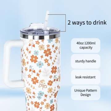 Mhrevyi Mimi Tumbler 40 Oz, Birthday Gift Christmas Mothers Day Gifts for Mimi, Mimi Cup Coffee Mug ...