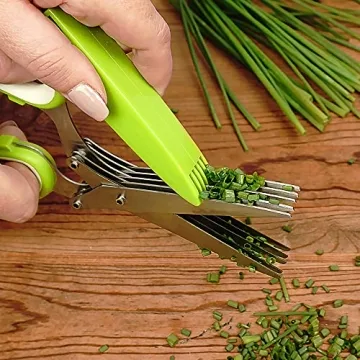 RSVP Herb Scissors - Stainless Steel 5 Blade Kitchen Tool