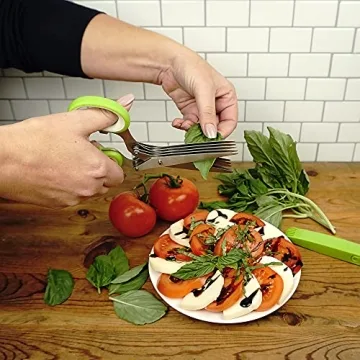 RSVP Herb Scissors - Stainless Steel 5 Blade Kitchen Tool