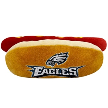NFL Eagles Hot Dog Plush Toy for Pets - Squeaky Fun
