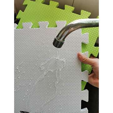 YIMINYUER® 20 Tiles (30cm×30cm×1cm Each Tile) Baby Soft Puzzle Play Mats, Kids Thick EVA Foam Floor, Toddlers & Children's Soft Interlocking Mat R01R12G301020