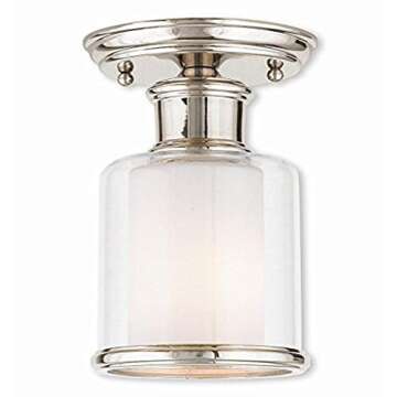 Elegant Livex Lighting 40200-35 Flush Mount in Polished Nickel for Stylish Homes