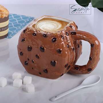 Servette Home Funny Stack of Cookies Ceramic Mug 20oz