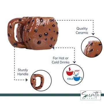 Servette Home Funny Stack of Cookies Ceramic Mug 20oz
