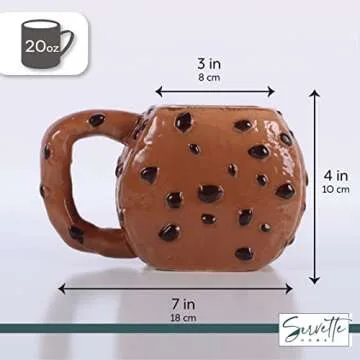 Servette Home Funny Stack of Cookies Ceramic Mug 20oz