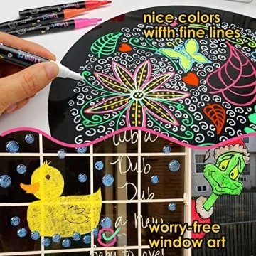 Timart Extra Fine Tip Chalk Markers for Vibrant Creations