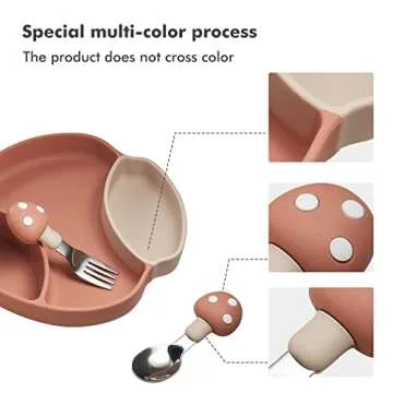 TEN@NIGHT Baby Feeding Set - Suction Plates & Utensils