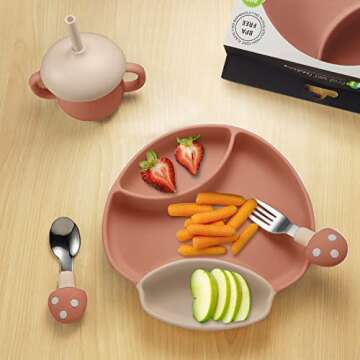 TEN@NIGHT Baby Feeding Set - Suction Plates & Utensils