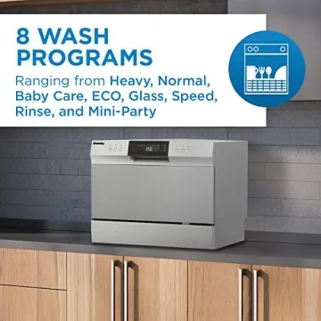 Danby DDW631SDB Countertop Dishwasher with LED Display