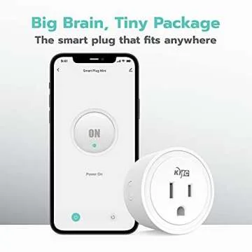 KMC Smart Plug Mini 4-Pack, Wi-Fi Outlets for Smart Home, Remote Control Lights and Devices from Anywhere, No Hub Required, ETL Certified, Works with Alexa and Google Home