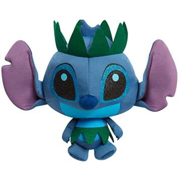Disney Doorables Puffables Plush, Disney Stitch, 10-Inch Squishy Plush Featuring Glitter Eyes, Styles May Vary, Officially Licensed Kids Toys for Ages 3 Up by Just Play