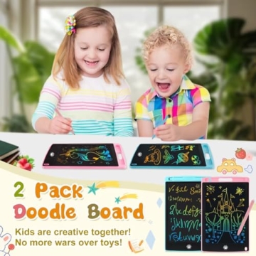 2 Pack Kids Doodle Board - Fun LCD Writing Tablet