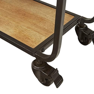 Stone & Beam Industrial Rolling Bar Cart Stylish Functional