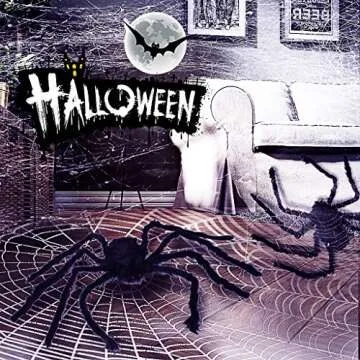 OWUDE 50 Inch Giant Halloween Spider for Outdoor Fun