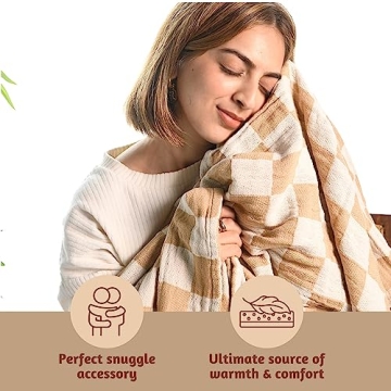 100% Recycled Cotton Boho Throw Blanket for Ultimate Comfort