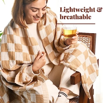 100% Recycled Cotton Boho Throw Blanket for Ultimate Comfort