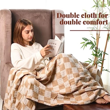 100% Recycled Cotton Boho Throw Blanket for Ultimate Comfort