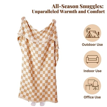 100% Recycled Cotton Boho Throw Blanket for Ultimate Comfort