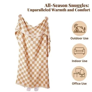 100% Recycled Cotton Boho Throw Blanket for Ultimate Comfort