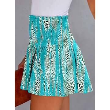 BeadChica Womens Casual Cute Summer Shorts Elastic High Waisted Pleated Ruffle Comfy Flowy Short Beach Pants