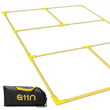 A11N Pickleball Court Marking Kit - Portable Boundary Lines in Bright Yellow for Indoor and Outdoor ...