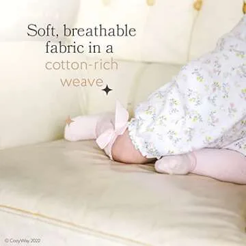 CozyWay Baby Knee High Bow Socks For Baby Girls Infant 0-9 Months 3-3 Pack