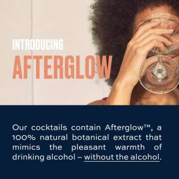 FREE AF Non-Alcoholic Tasting Pack, Ready to Drink, Random Assortment of Classic Mocktails with Afterglow, Low Calories, 8.4 fl oz Cans (6 pack)