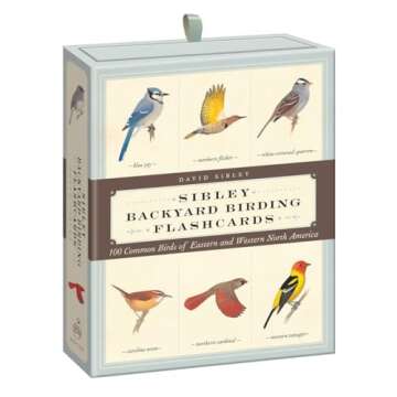 Sibley Backyard Birding Flashcards: 100 Common Birds of Eastern and Western North America (Sibley Birds)