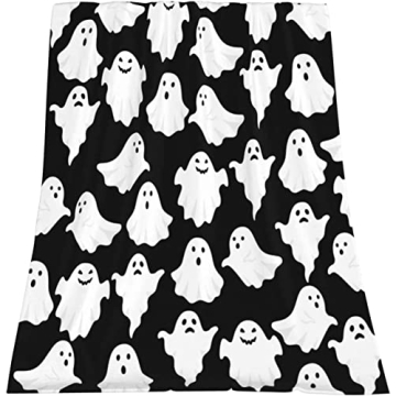 Jbralid Halloween Throw Blanket - Soft Flannel for Cozy and Spooky Nights