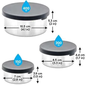 WeeSprout Stainless Steel Food Storage Containers Set