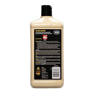 Meguiar's Pro Speed Compound M10032 - Fast-Cutting Compound for Heavy Scratch and Swirl Removal - Professional Car Polish - Compound That Removes up to 1200 Grit Sanding Marks, 32 Oz