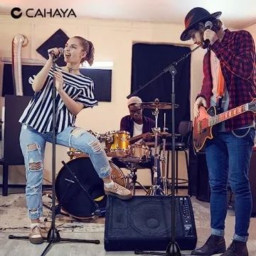 CAHAYA Microphone Stand with Adjustable Boom and Clips