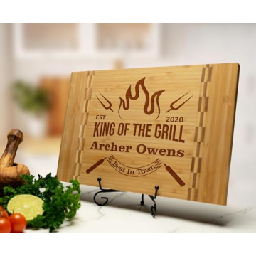 Personalized Dad BBQ Cutting Board Gift for Men