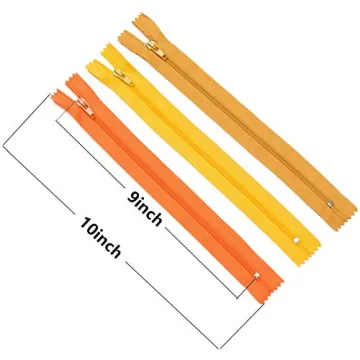 YAKA 60pcs 9 Inch Zippers Set - Colorful Sewing Essentials