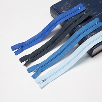 YAKA 60pcs 9 Inch Zippers Set - Colorful Sewing Essentials